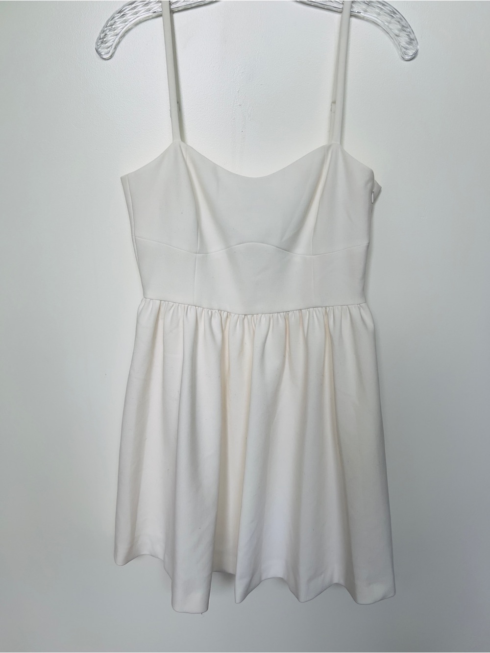 French Connection women’s ivory Spaghetti Strap Summer Mini Dress - Picture 4 of 6